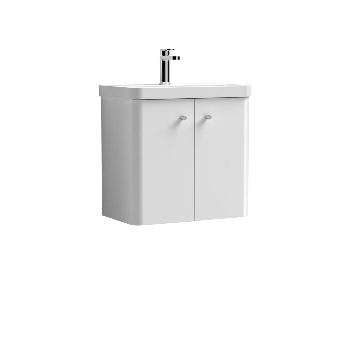 Nuie Core 600mm 2 Door Wall Hung Vanity Unit With Basin