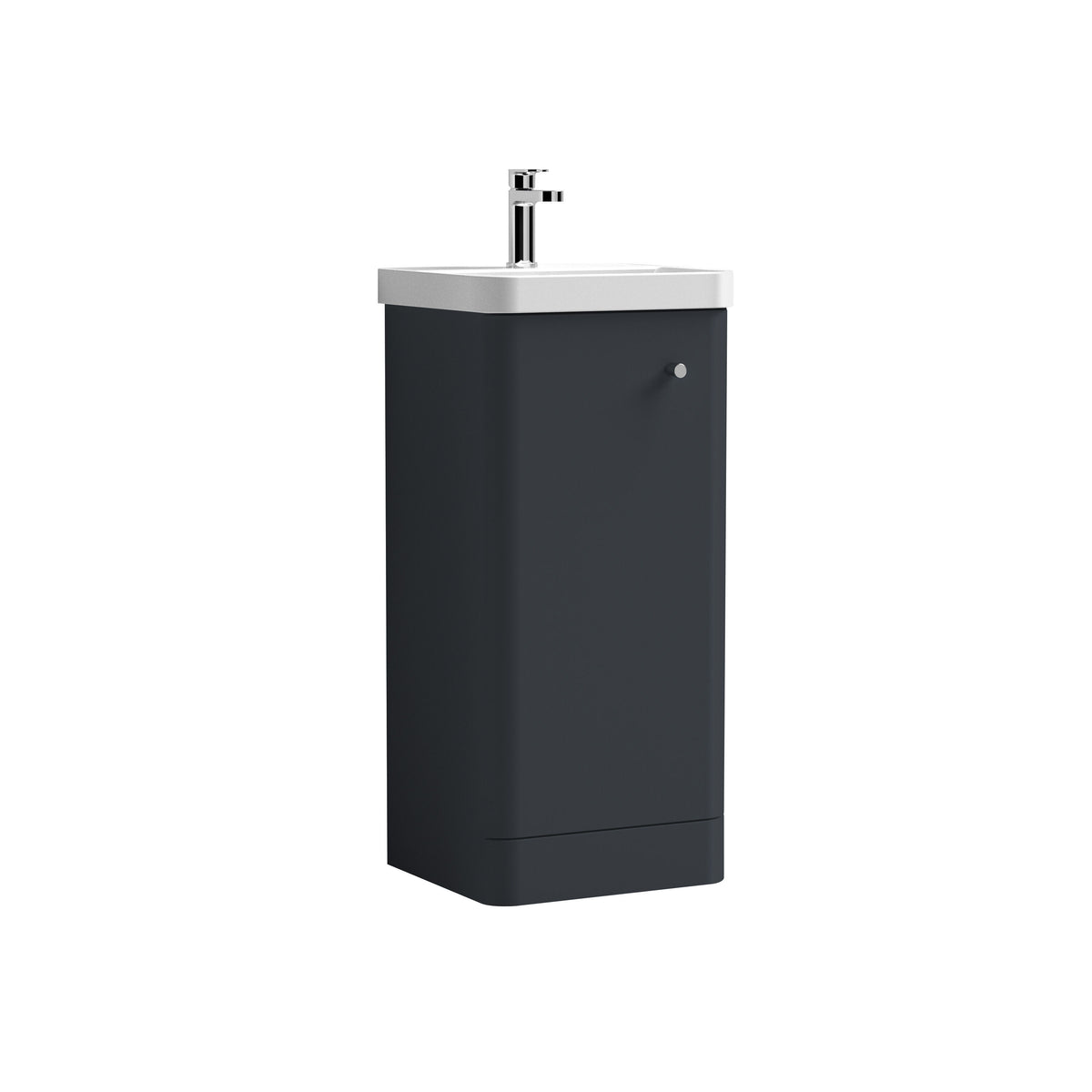 Nuie Core 400mm 1 Door Floor Standing Vanity Unit With Basin