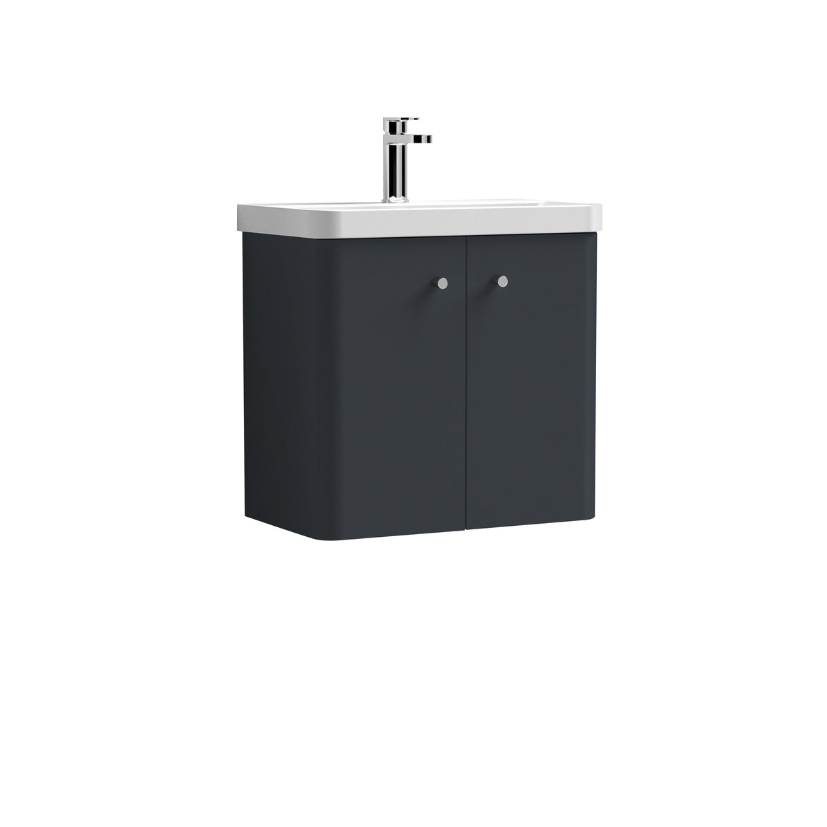 Nuie Core 600mm 2 Door Wall Hung Vanity Unit With Basin