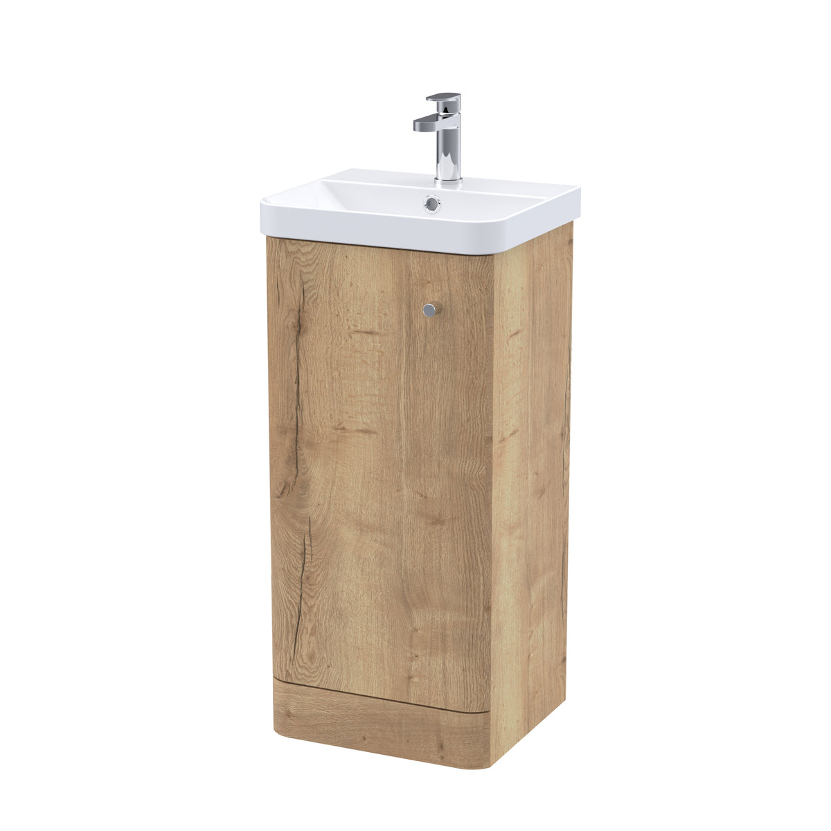 Nuie Core 400mm 1 Door Floor Standing Vanity Unit With Basin