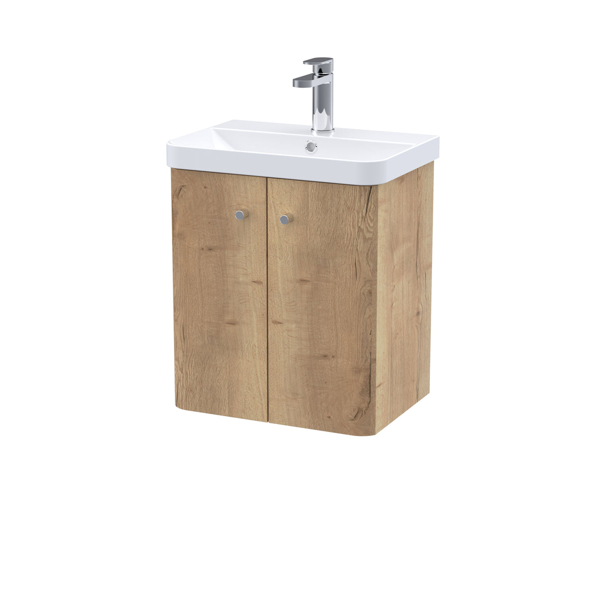 Nuie Core 500mm 2 Door Wall Hung Vanity Unit With Basin