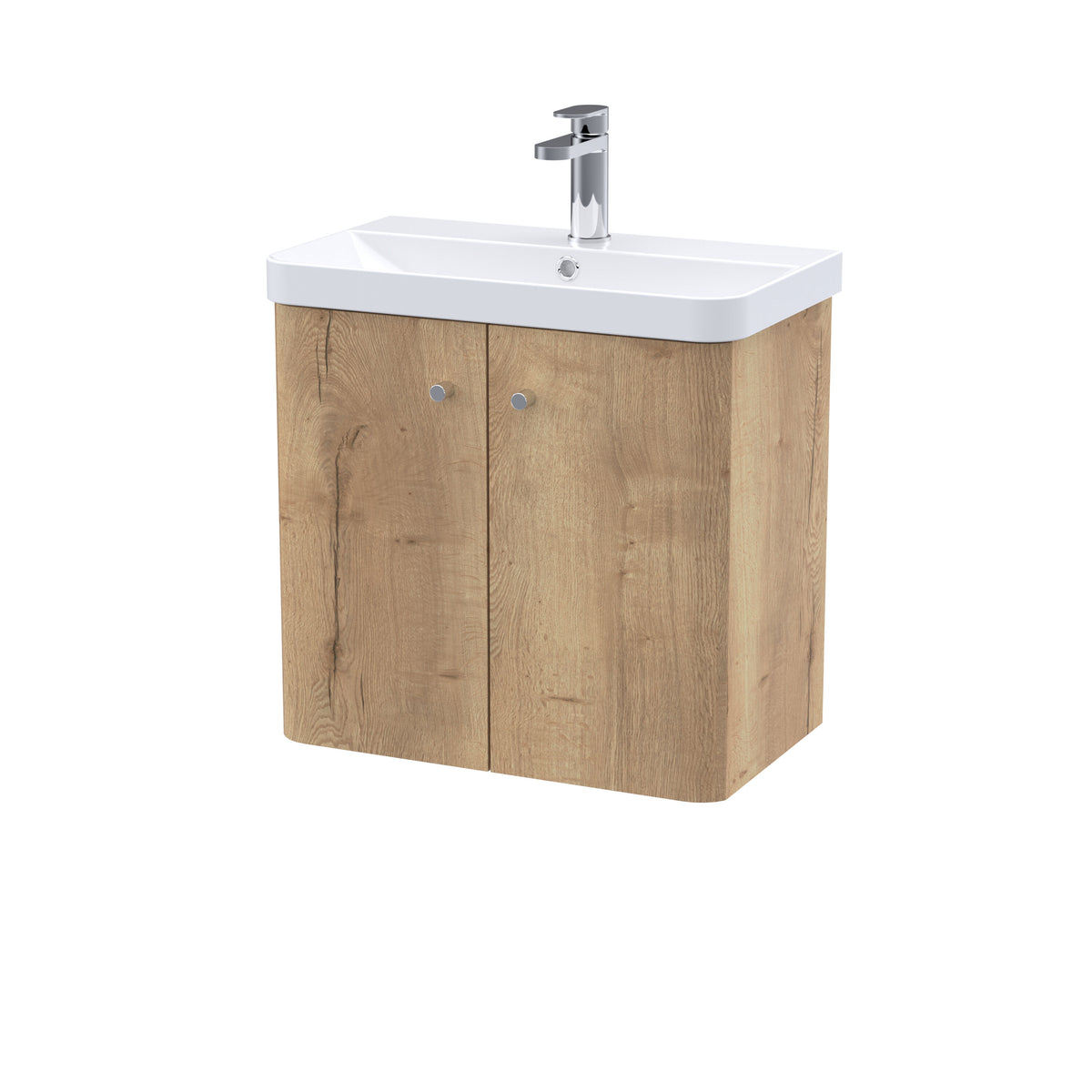 Nuie Core 600mm 2 Door Wall Hung Vanity Unit With Basin