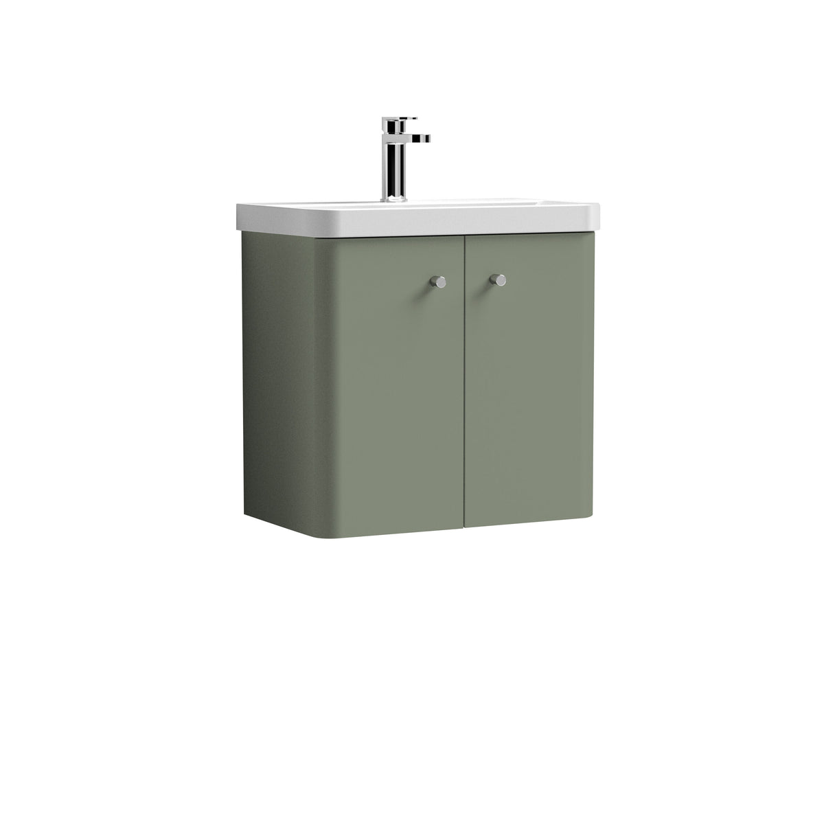 Nuie Core 600mm 2 Door Wall Hung Vanity Unit With Basin