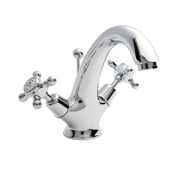 BC Sanitan Deck Mounted Crosshead Mono Chrome Basin Mixer Tap