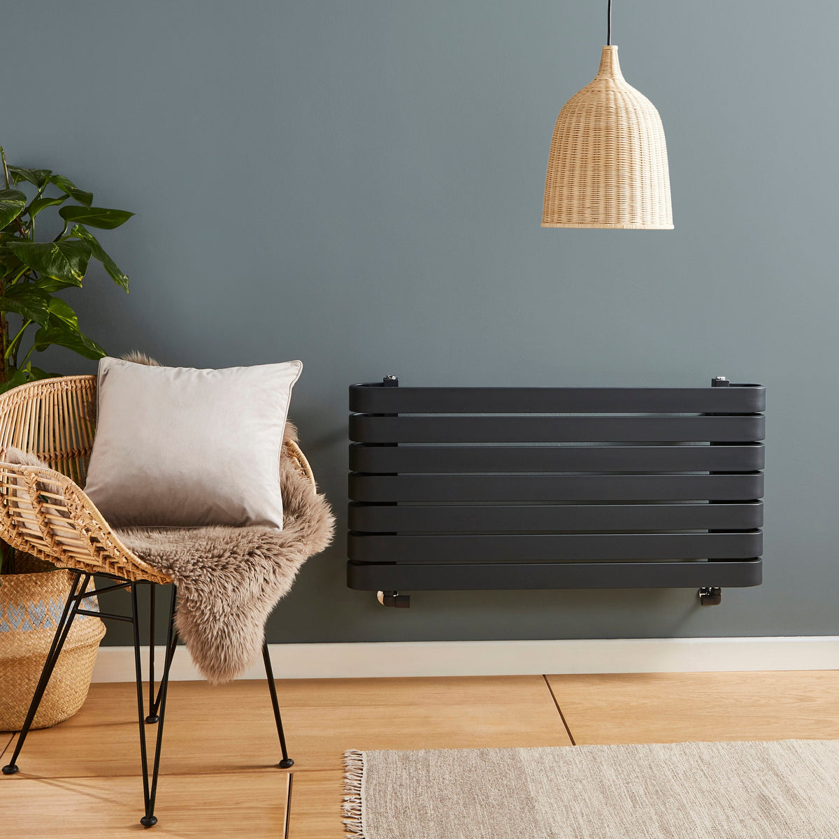Denver 500x600 Designer Rail Textured Grey - DEN500-600A