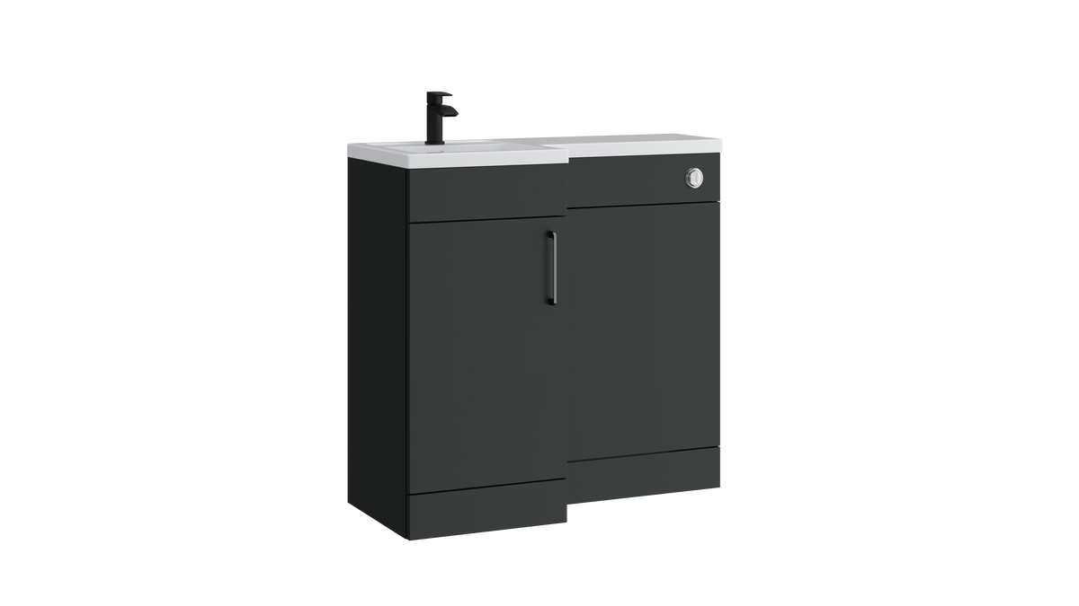 Dove L-Shape Door Unit Matt Anthracite - DOVLSVU-MA