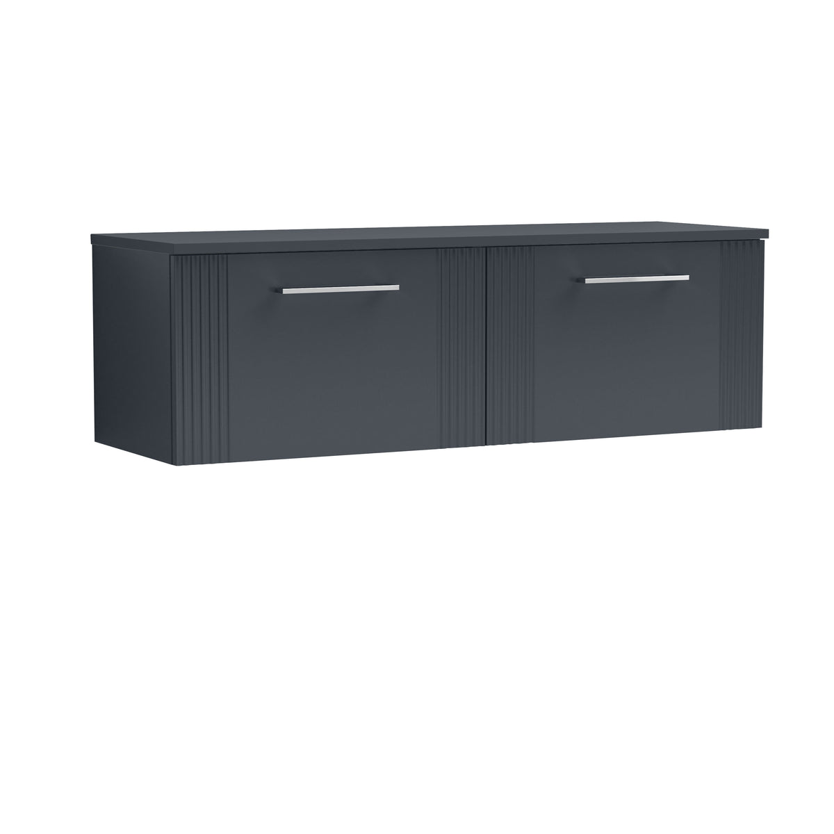 Nuie Art Deco 1200mm 2 Drawer Wall Hung Vanity With Co-ordinating Worktop