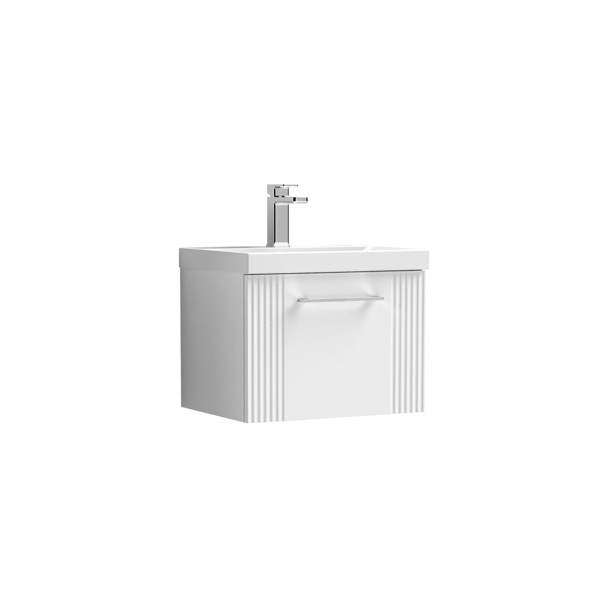 Nuie Deco 500mm 1 Drawer Wall Hung Vanity Unit With Thin Edge Basin