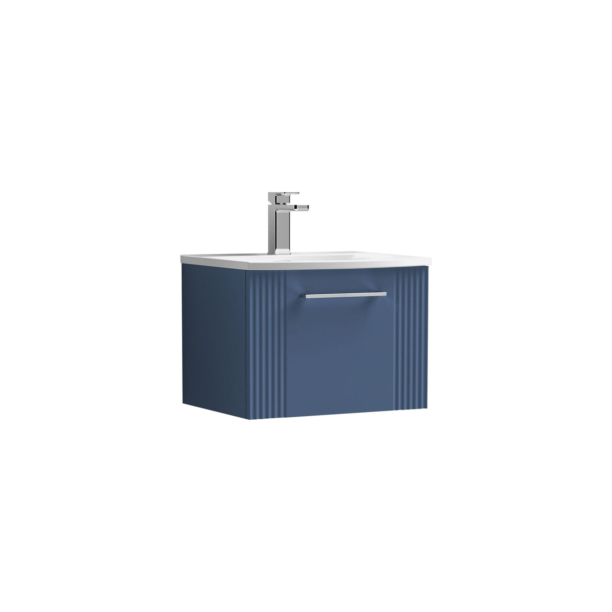 Nuie Deco 500mm 1 Drawer Wall Hung Vanity Unit With Curved Basin