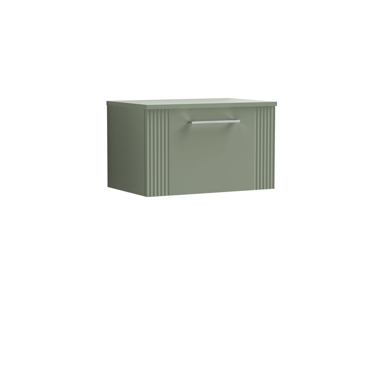Nuie 600mm 1 Drawer Wall Hung Vanity Unit With Co-ordinating Worktop