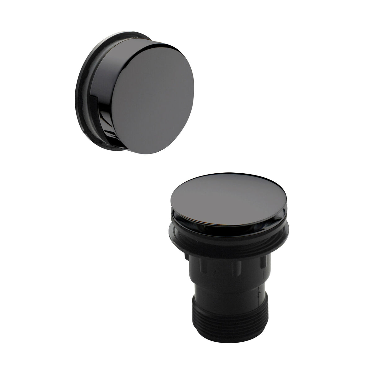 Nuie Push Button Bath Waste With Overflow