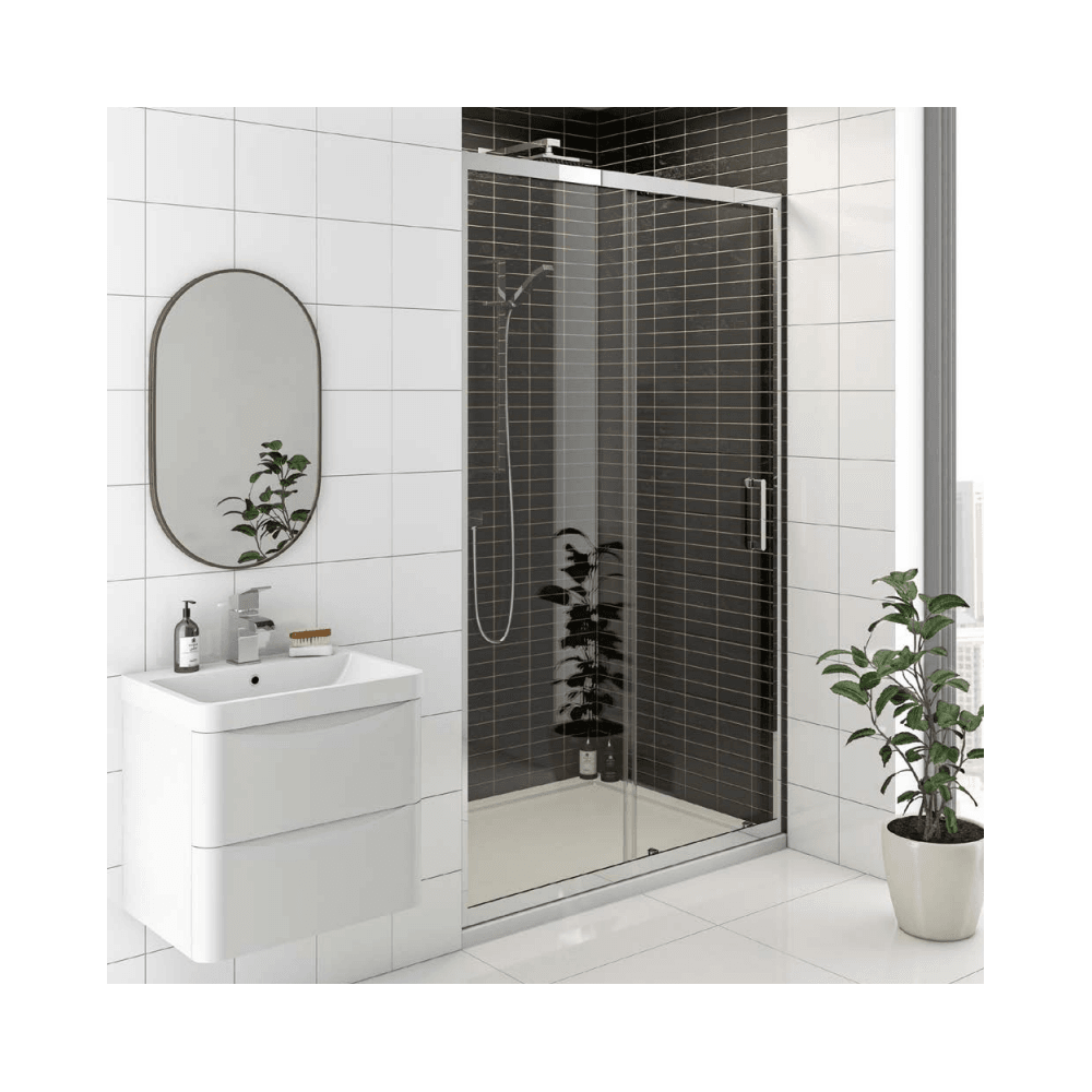 KV8 Sliding Shower Door 1600mm - EIGHT1600SD - EIGHT1600SD 2