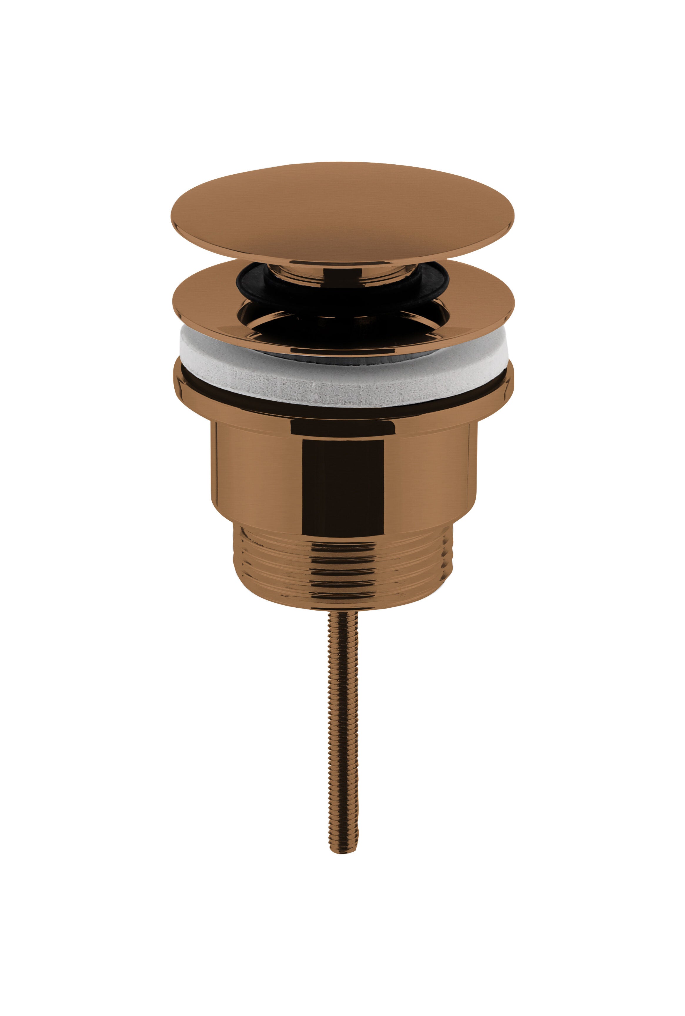 nuie Brushed Bronze Universal Push Button Basin Waste