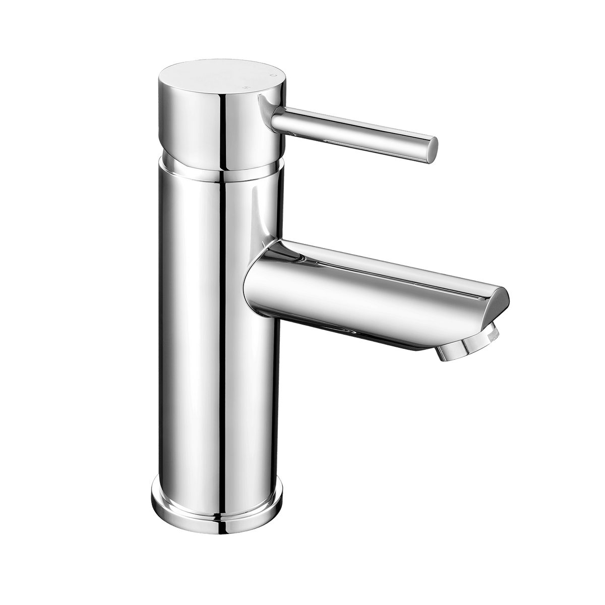 nuie Series Two Chrome Mono Basin Mixer With Push Button Waste