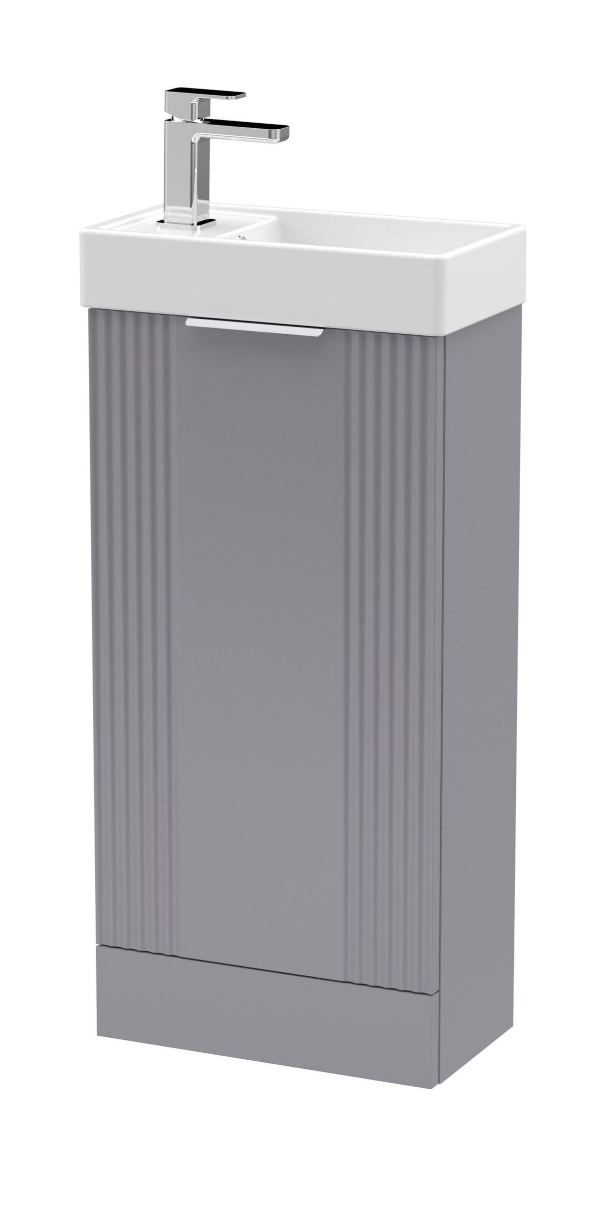 Nuie Deco Compact 400mm Floor Standing Vanity Unit With Ceramic Basin