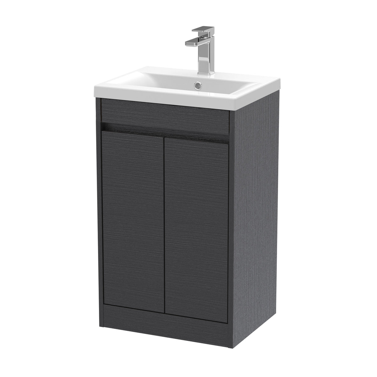 Nuie Havana 500mm 2 Door Floor Standing Vanity Unit With Mid-Edge Basin
