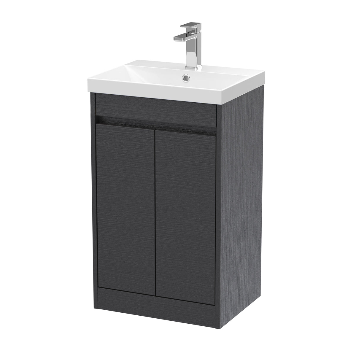 Nuie Havana 500mm 2 Door Floor Standing Vanity Unit With Thin-Edge Basin