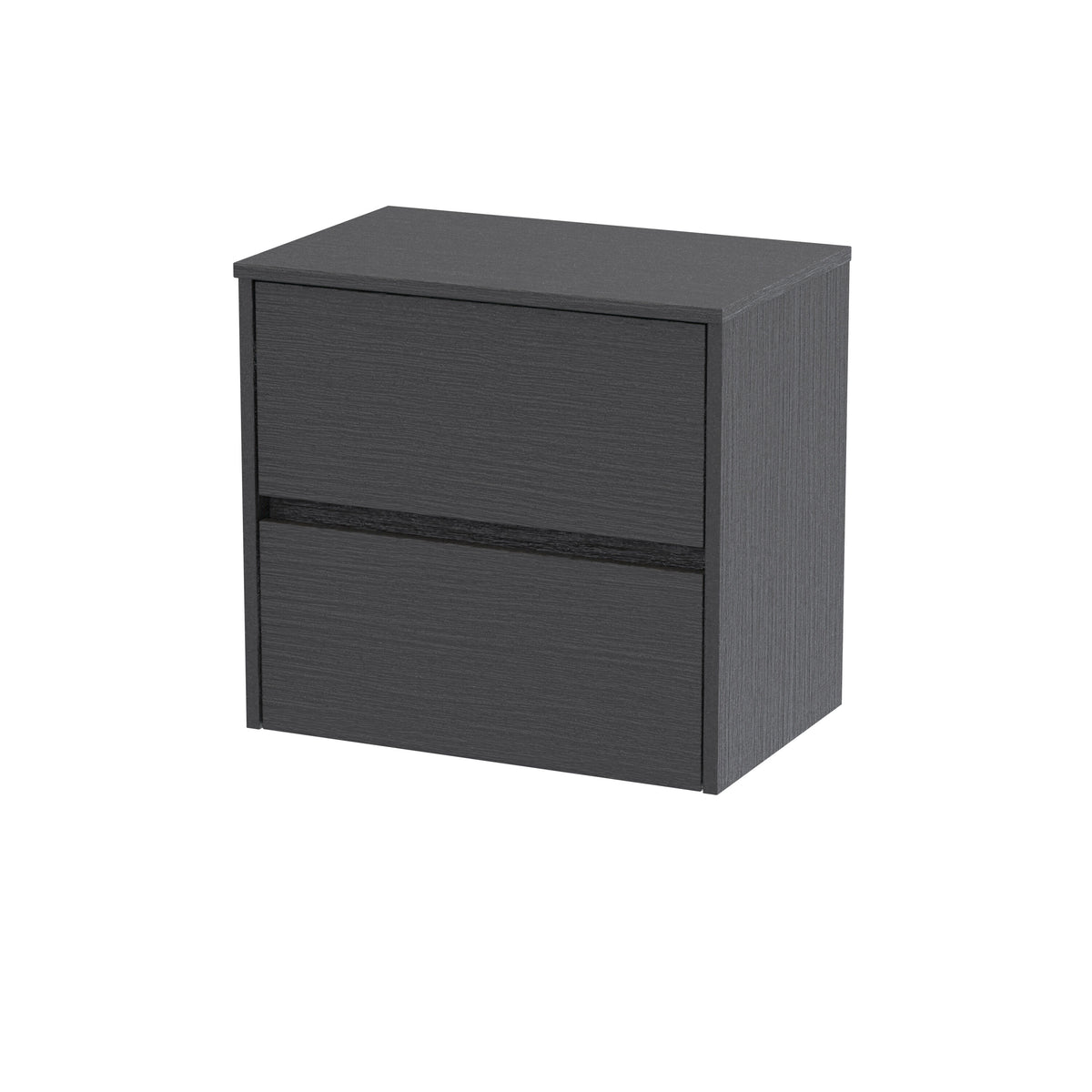Nuie Havana 600mm 2 Drawer Wall Hung Vanity Unit With Co-ordinating Worktop