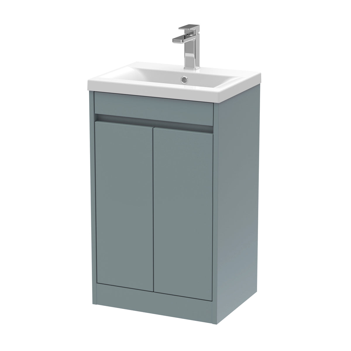 Nuie Havana 500mm 2 Door Floor Standing Vanity Unit With Mid-Edge Basin