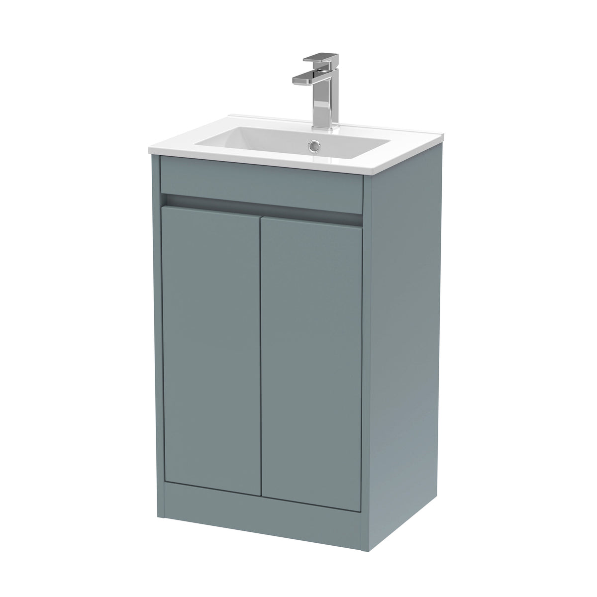 Nuie Havana 500mm 2 Door Floor Standing Vanity Unit With Minimilist Basin