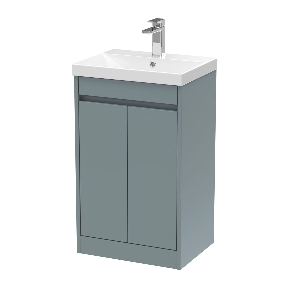 Nuie Havana 500mm 2 Door Floor Standing Vanity Unit With Thin-Edge Basin