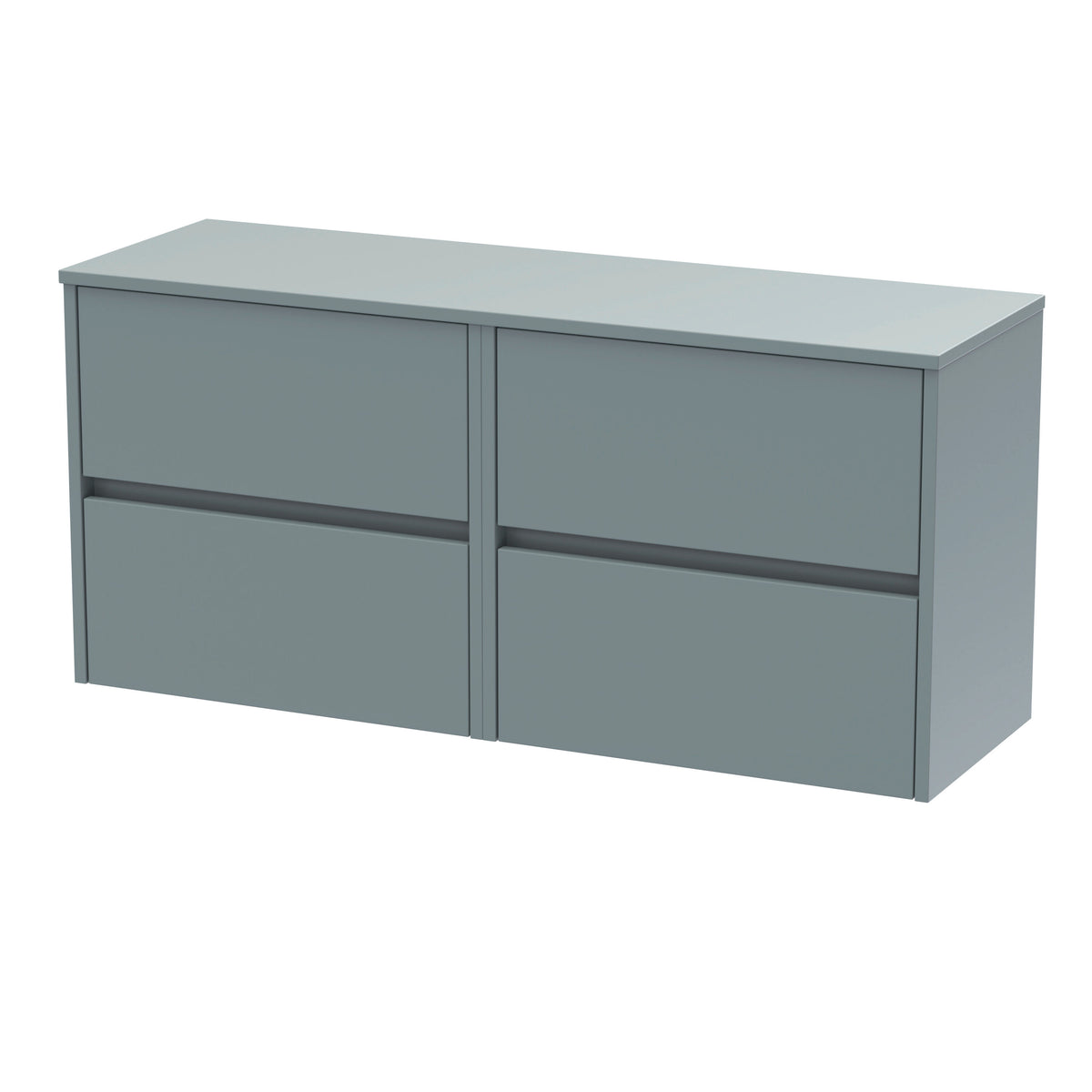 Nuie Havana 1200mm 4 Drawer Wall Hung Vanity Unit With Co-ordinating Worktop