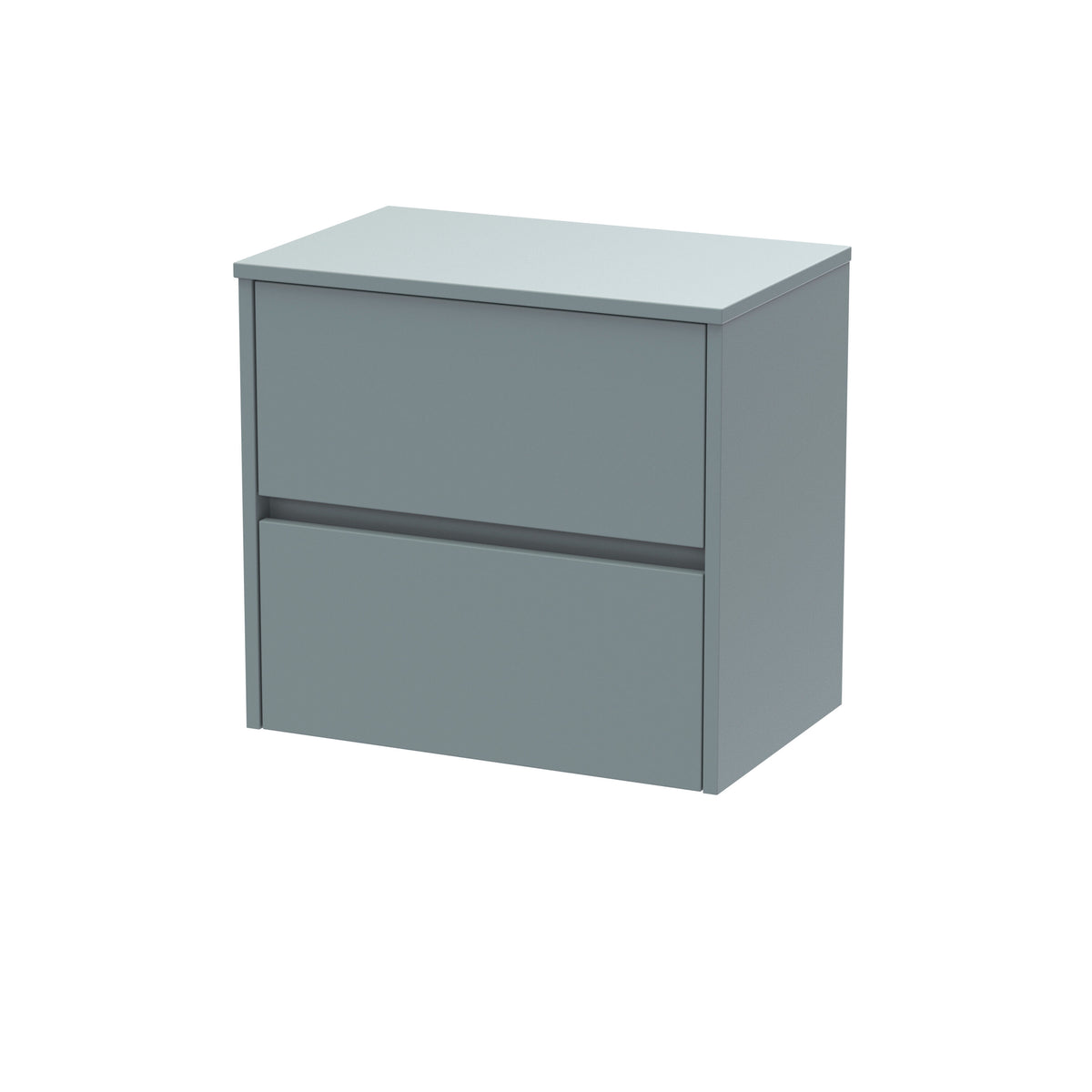 Nuie Havana 600mm 2 Drawer Wall Hung Vanity Unit With Co-ordinating Worktop