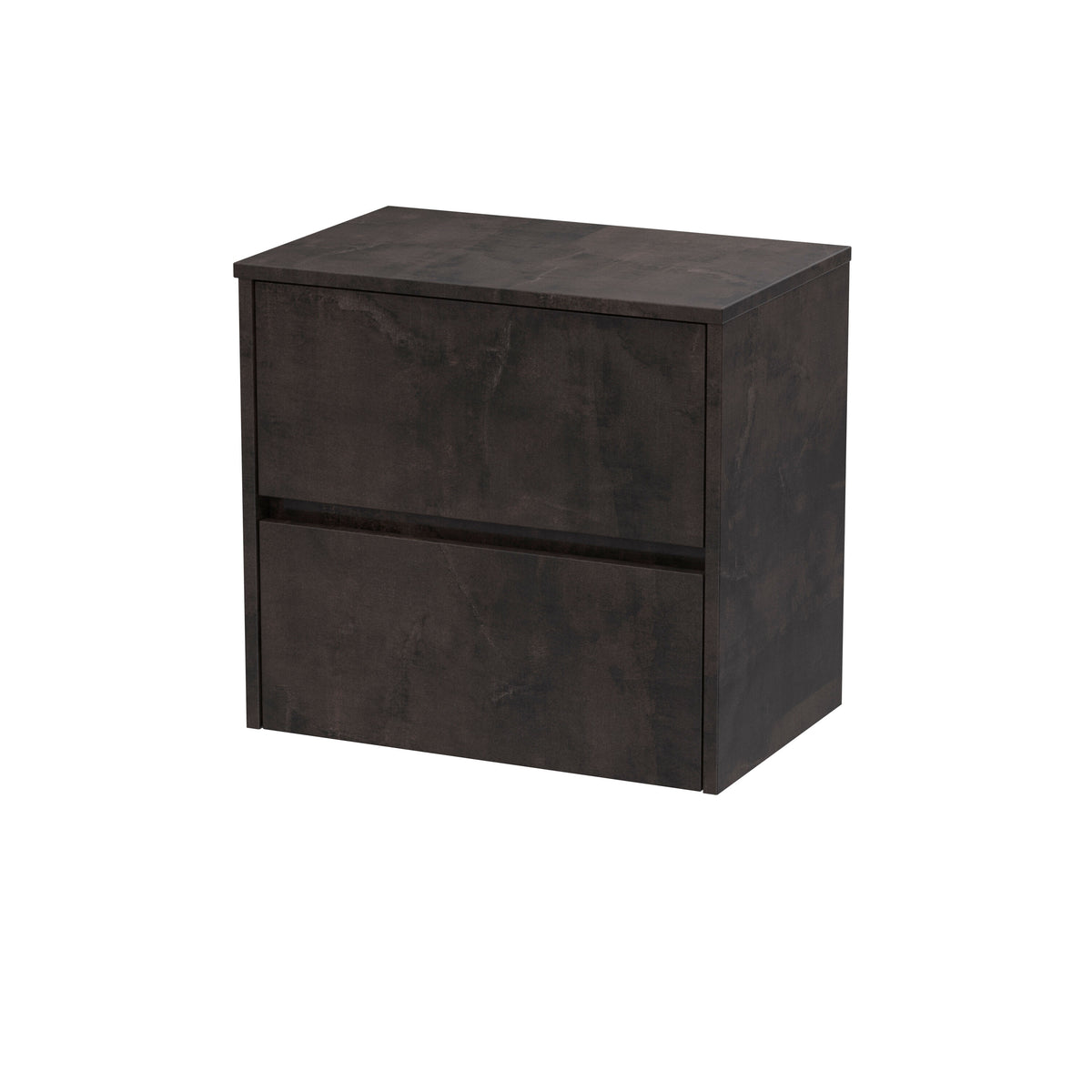 Nuie Havana 600mm 2 Drawer Wall Hung Vanity Unit With Co-ordinating Worktop