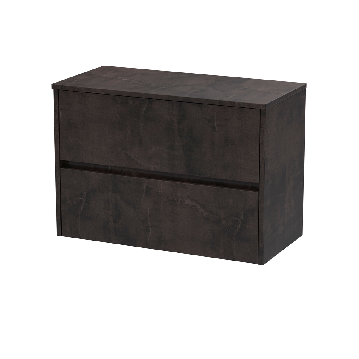 Nuie Havana 800mm 2 Drawer Wall Hung Vanity Unit With Co-ordinating Worktop
