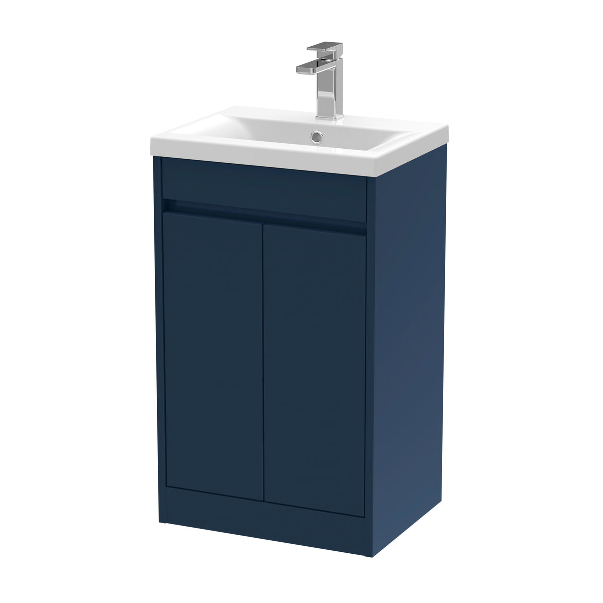 Nuie Havana 500mm 2 Door Floor Standing Vanity Unit With Mid-Edge Basin