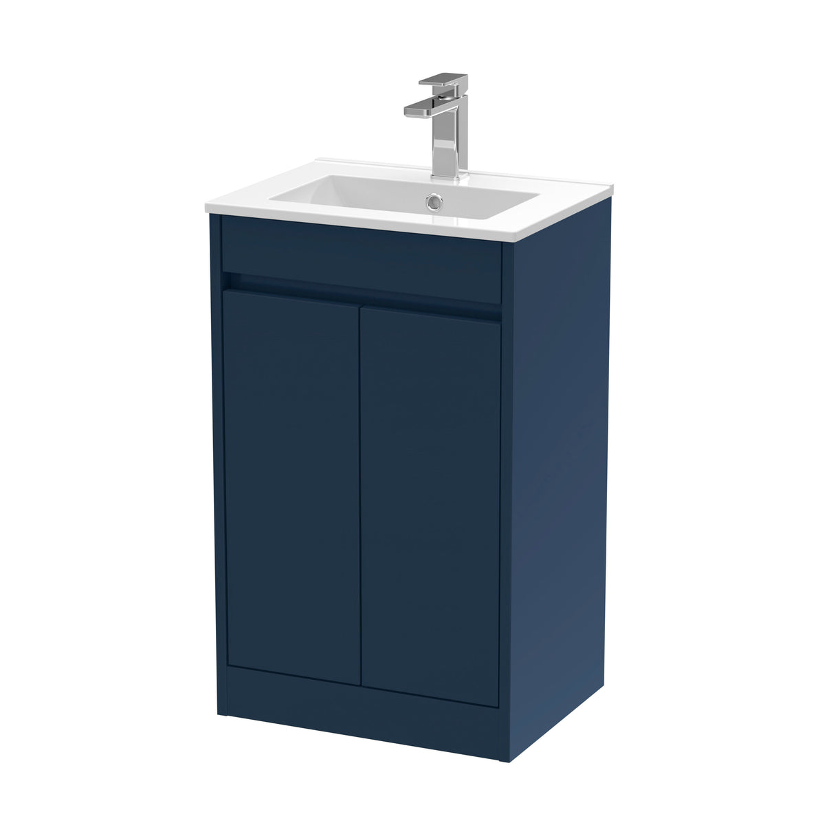 Nuie Havana 500mm 2 Door Floor Standing Vanity Unit With Minimilist Basin