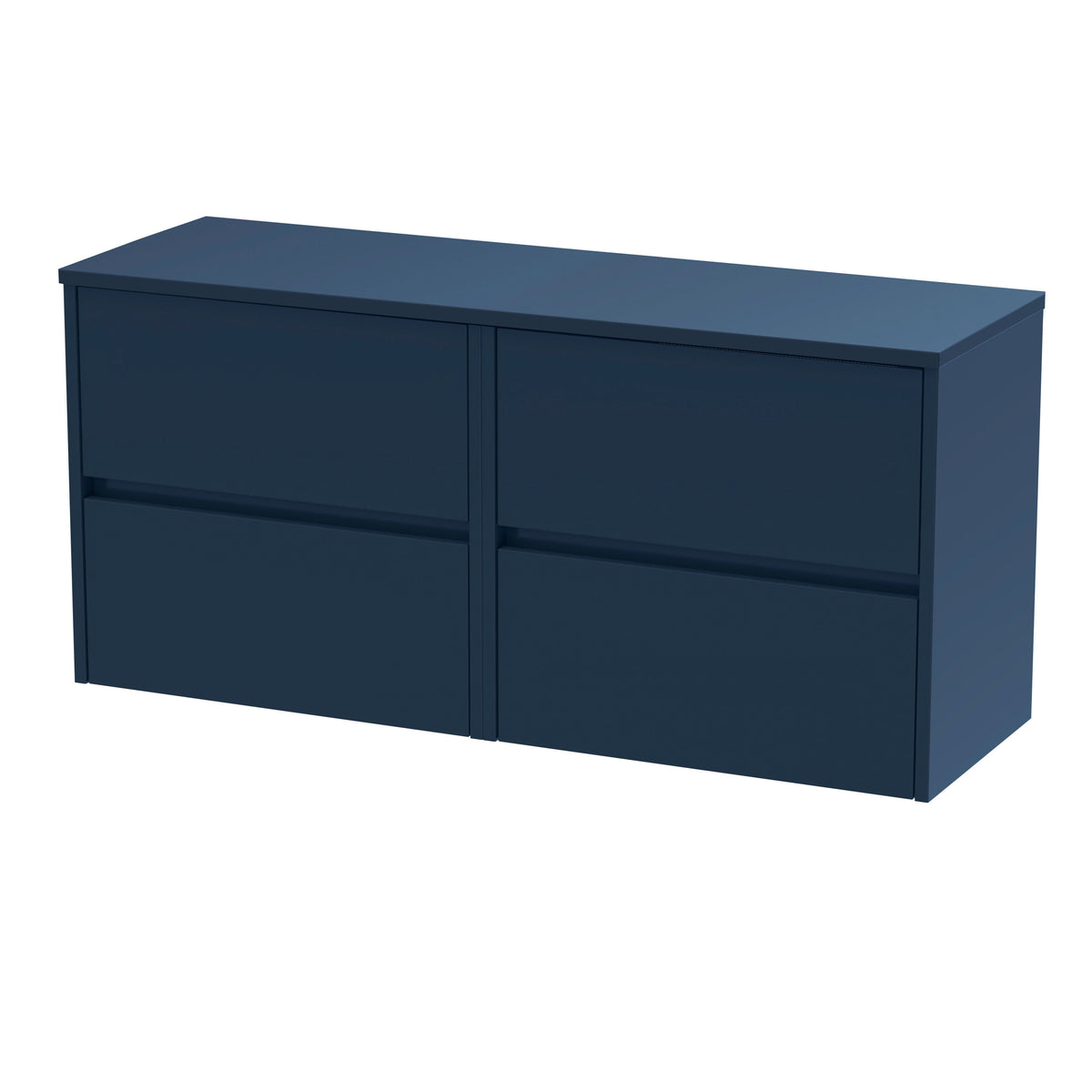 Nuie Havana 1200mm 4 Drawer Wall Hung Vanity Unit With Co-ordinating Worktop