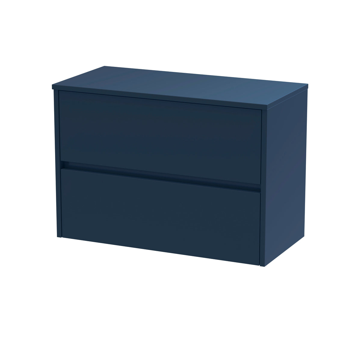 Nuie Havana 800mm 2 Drawer Wall Hung Vanity Unit With Co-ordinating Worktop