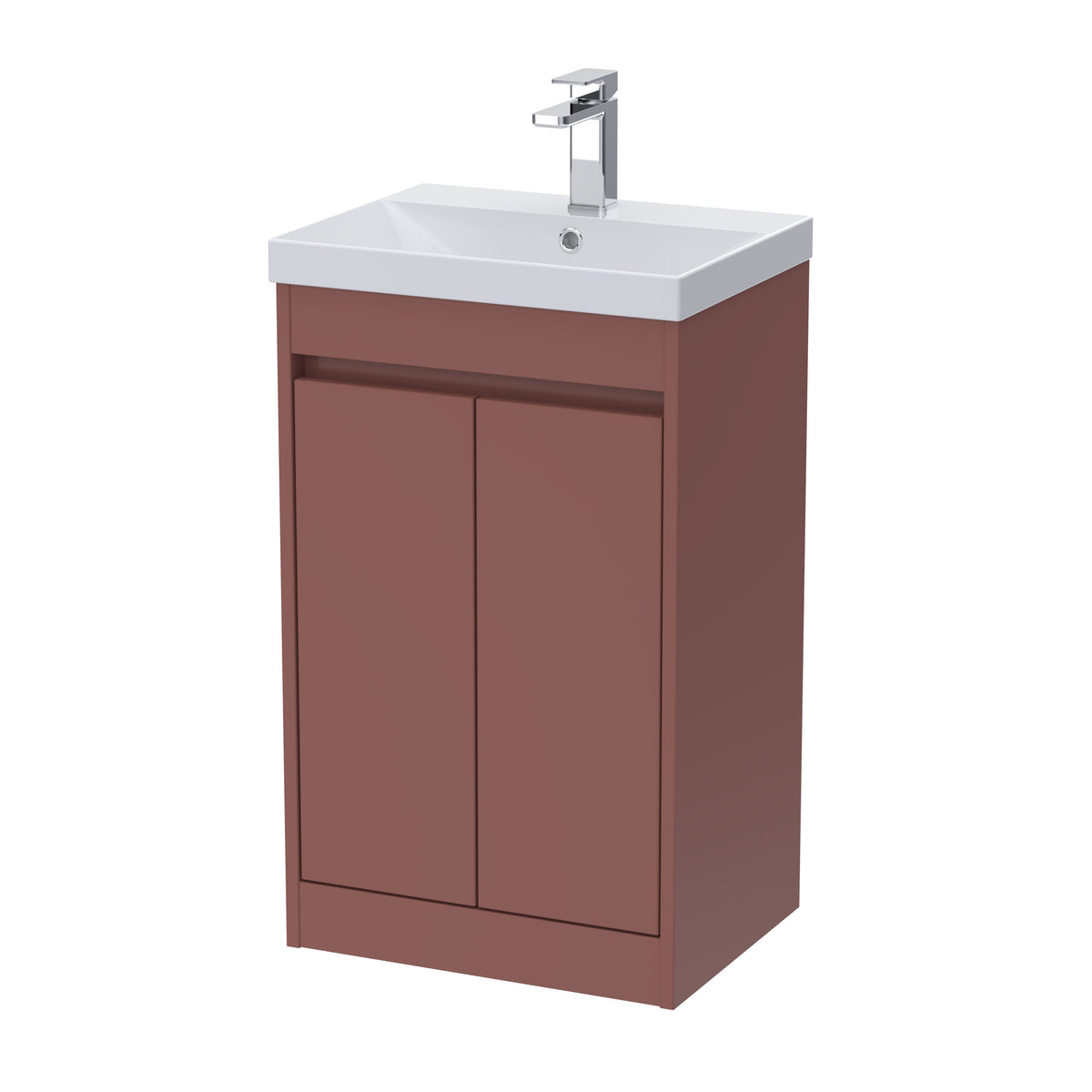Nuie Havana 500mm 2 Door Floor Standing Vanity Unit With Thin-Edge Basin