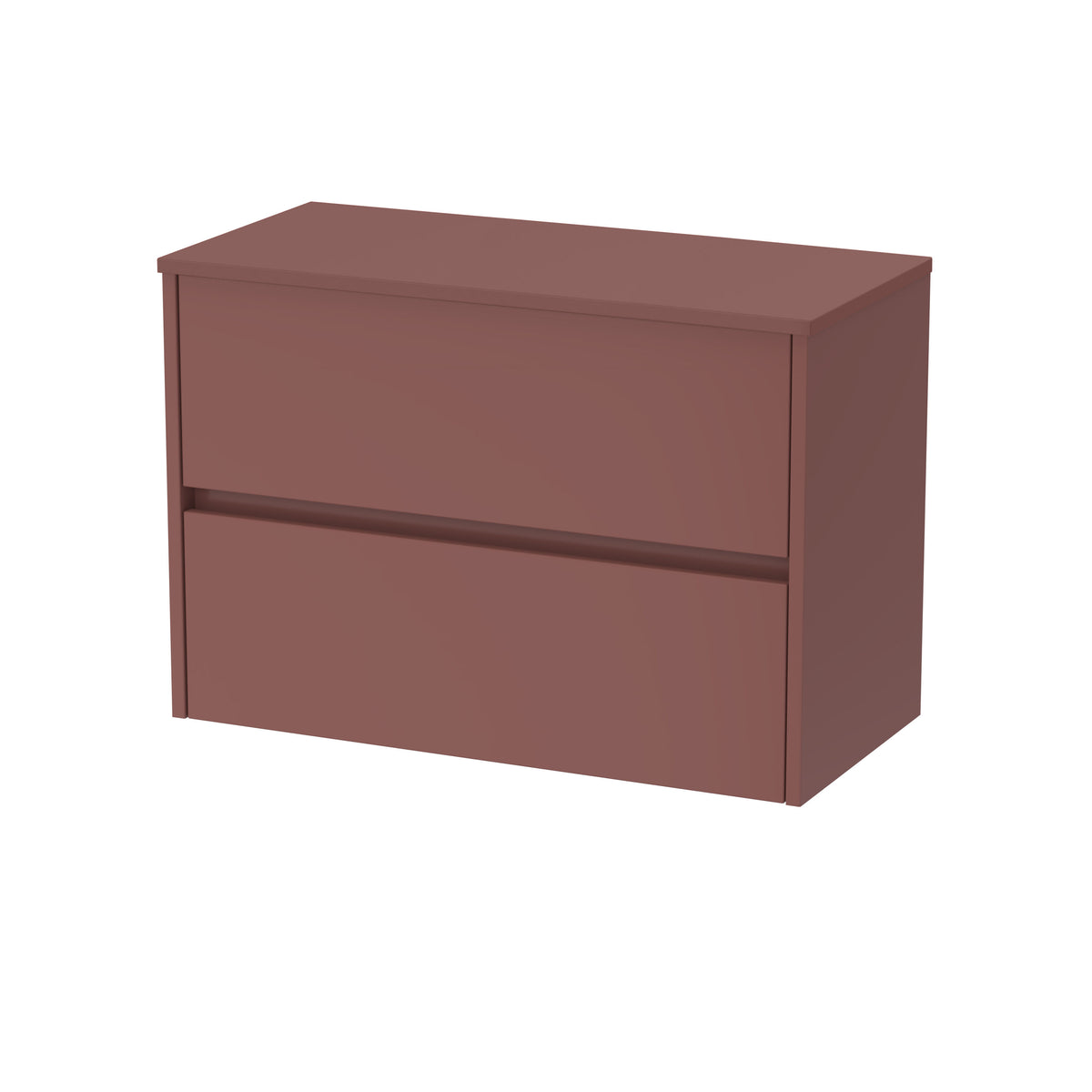 Nuie Havana 800mm 2 Drawer Wall Hung Vanity Unit With Co-ordinating Worktop