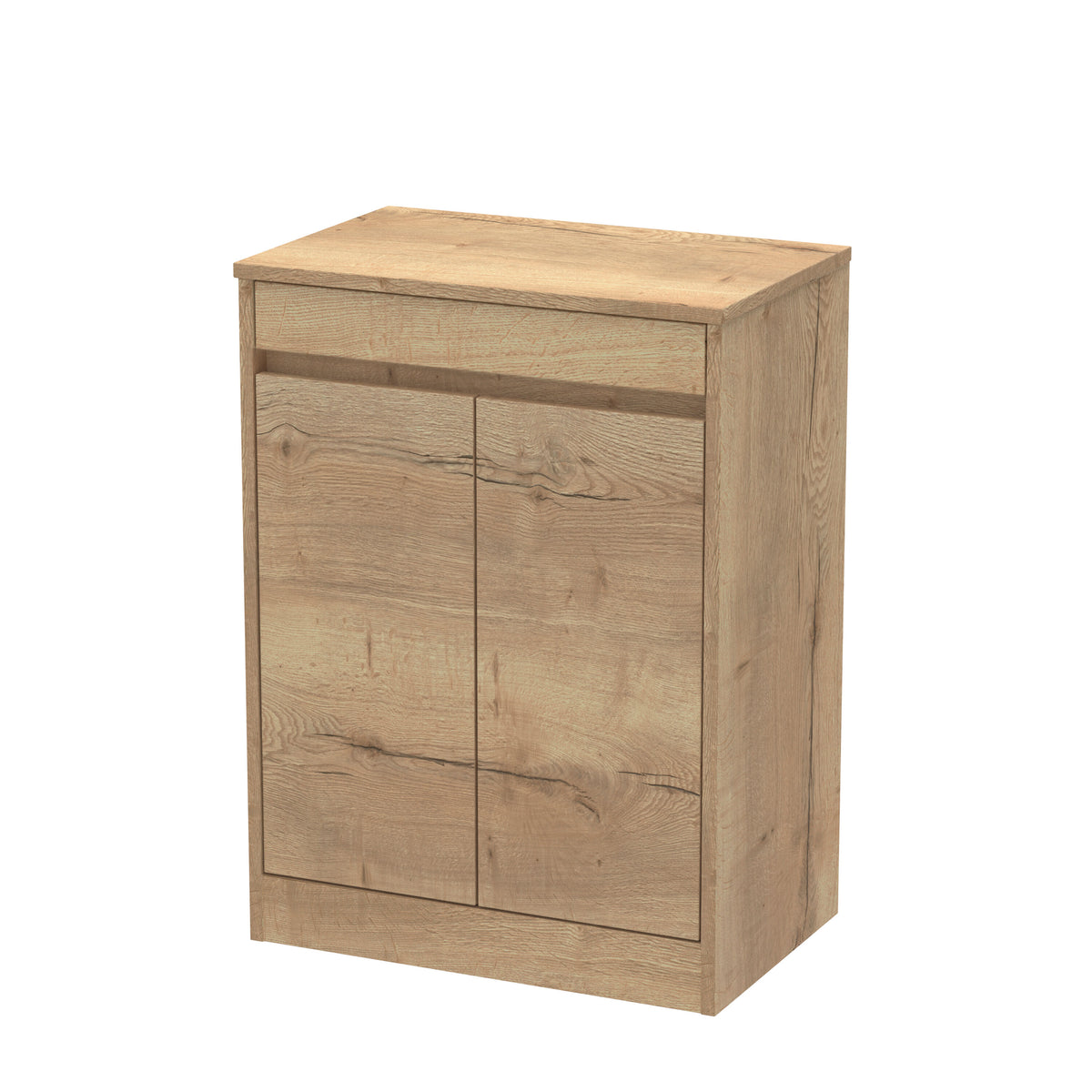 Nuie Havana 600mm 2 Door Floor Standing Vanity Unit With Co-ordinating Worktop