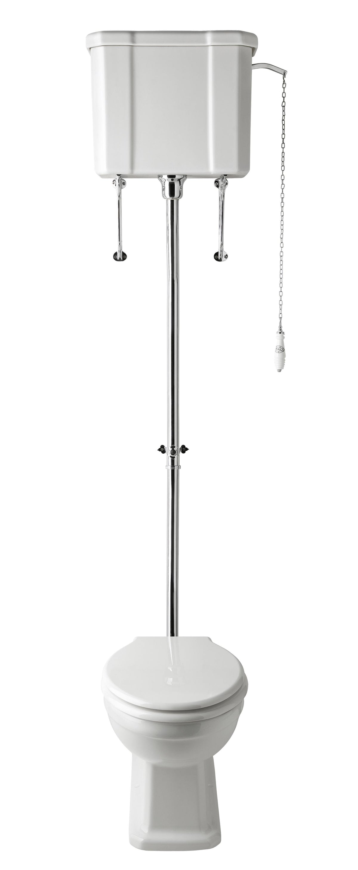 Hunton Traditional High Level Toilet With Cistern and Flush Pipe