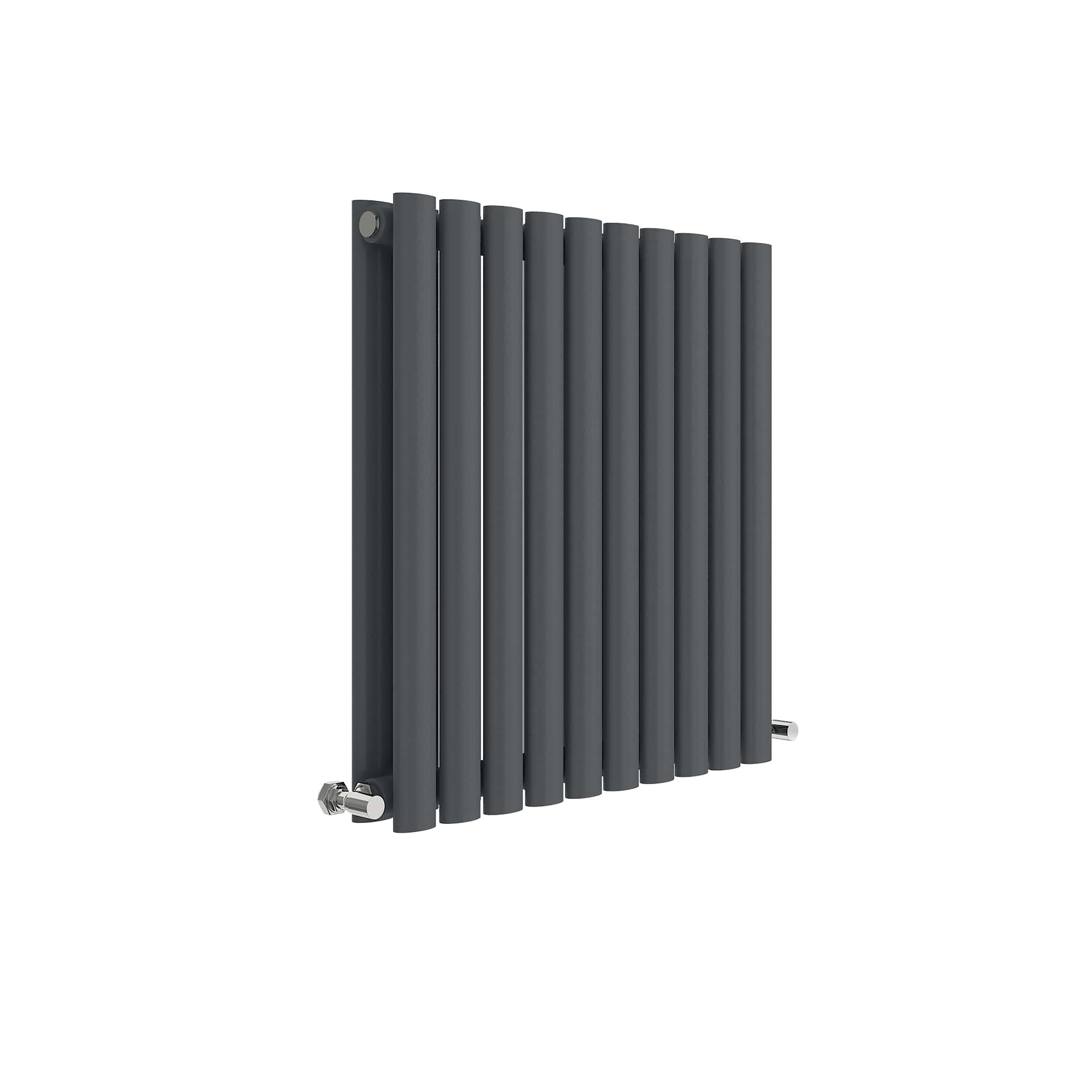 Revive Anthracite 600mm x 586mm Horizontal Double Panel Radiator