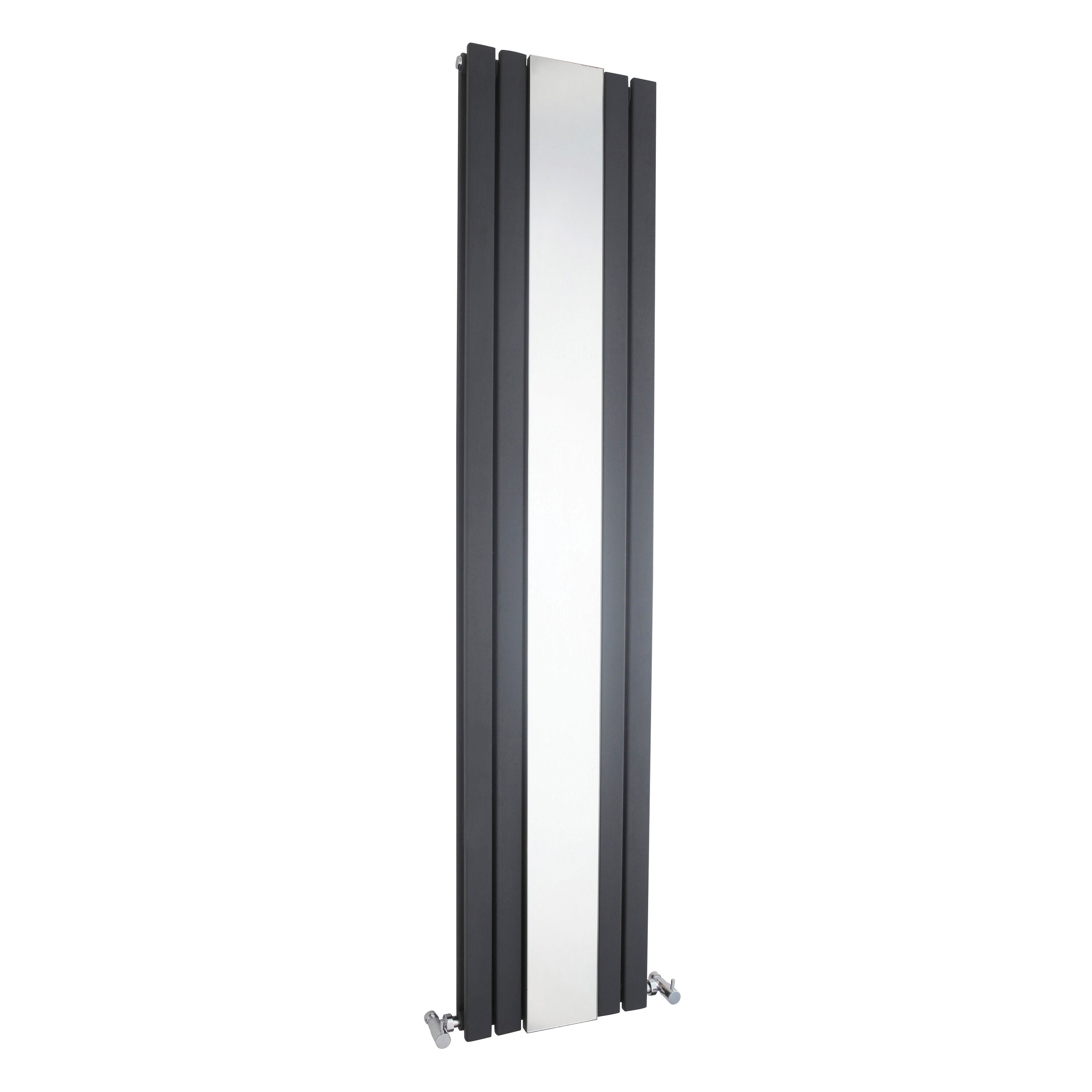 Sloane Anthracite 1800mm x 381mm Vertical Double Panel Radiator