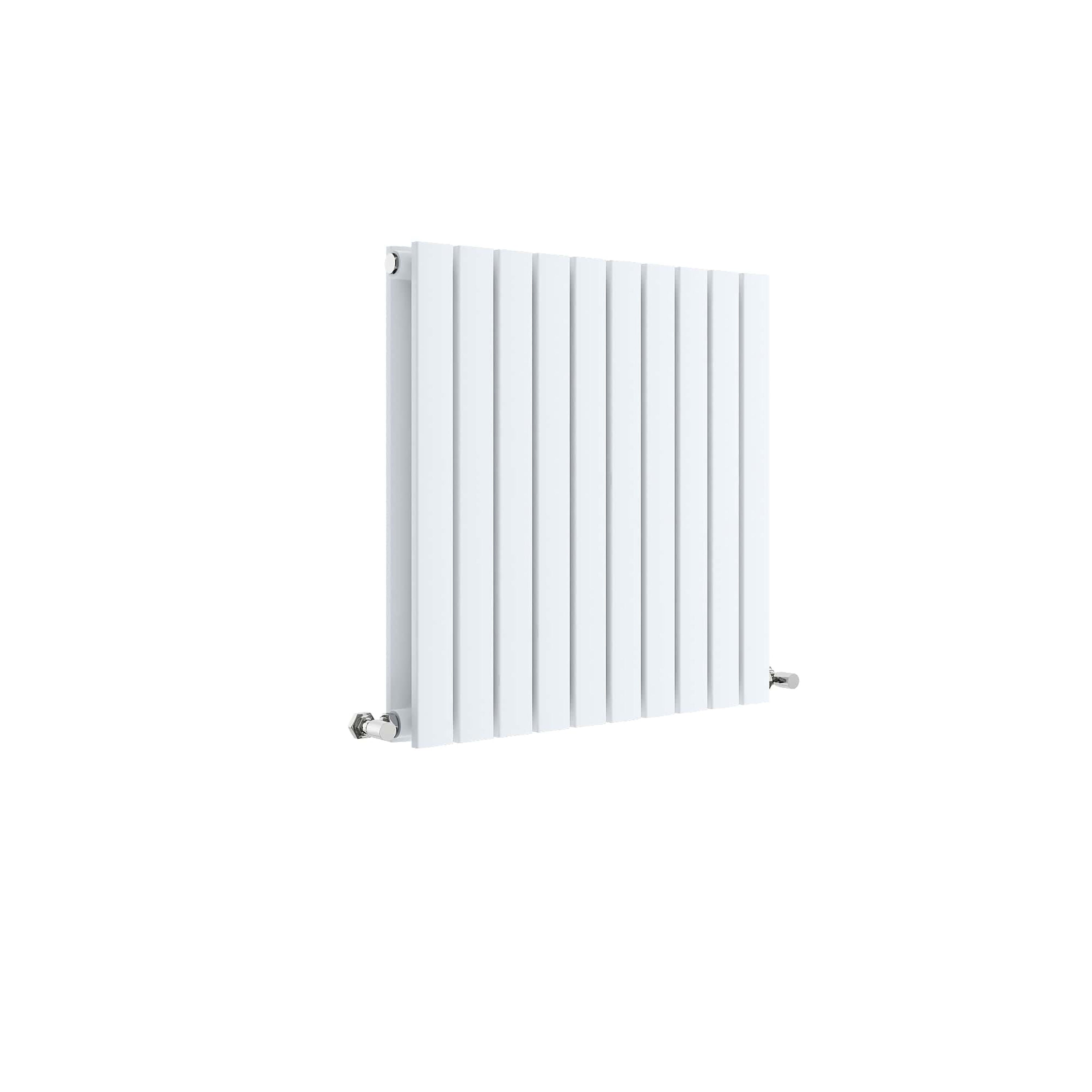 Sloane Satin White 600mm x 586mm Horizontal Double Panel Radiator