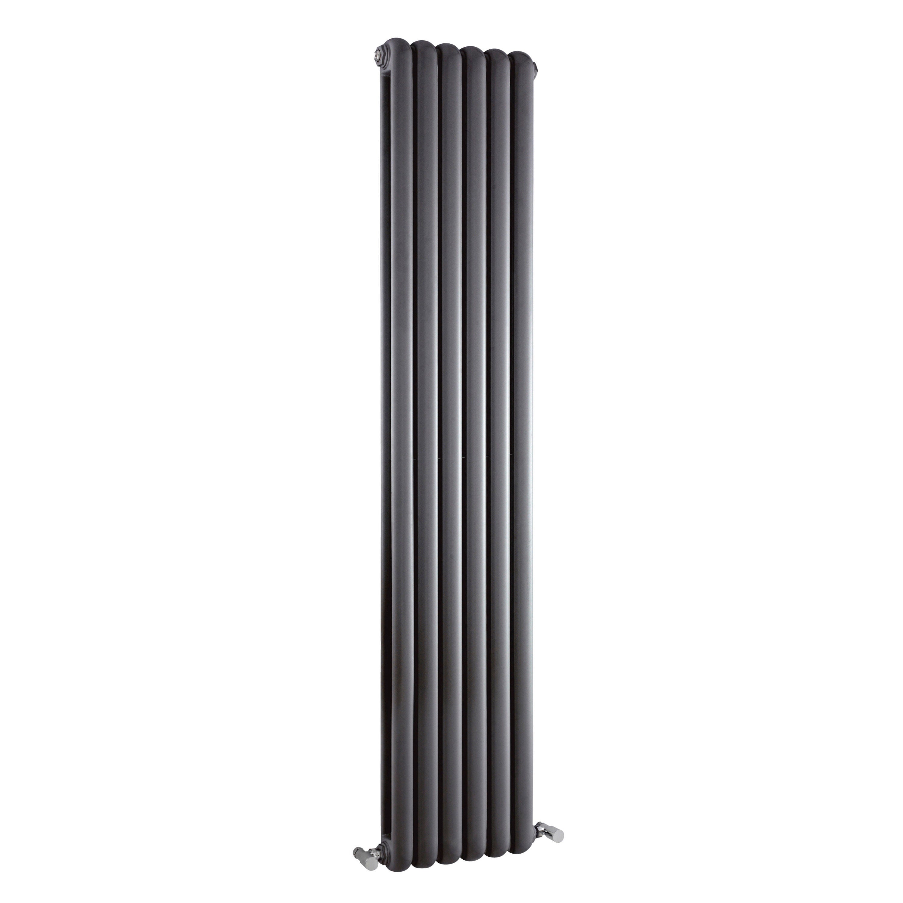 Salvia Anthracite 1800mm x 383mm Vertical Double Panel Radiator