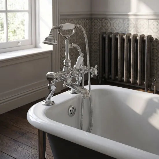Nuie Beaumont 3/4" Cranked Bath Shower Mixer