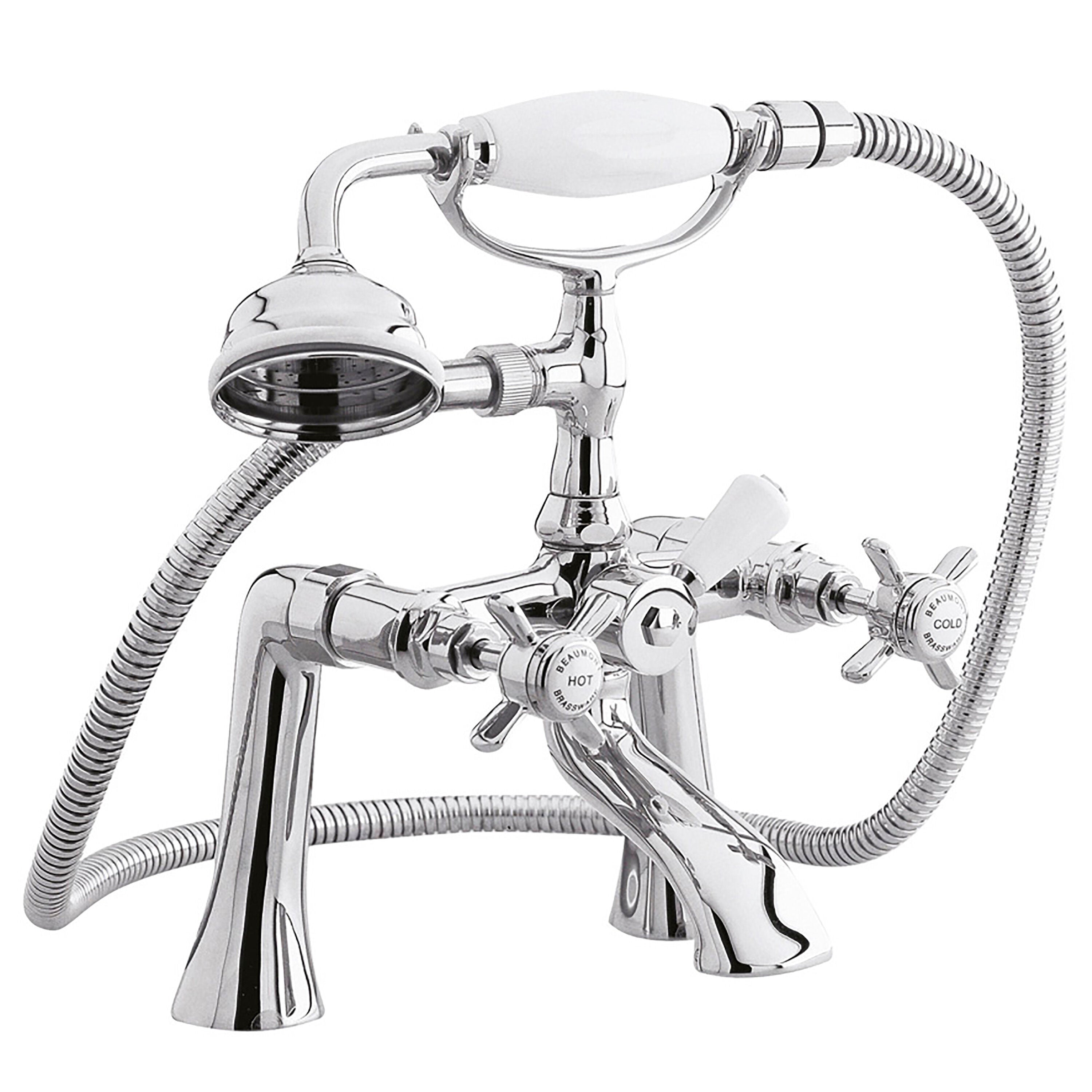 nuie Beaumont Chrome 1/2" Bath Shower Mixer