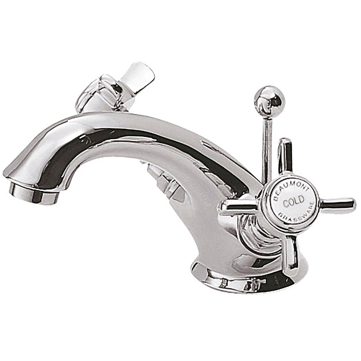 Nuie Beaumont Mono Basin Mixer With Pop Up Waste
