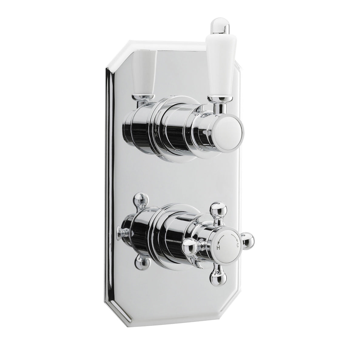 Nuie Ascott Twin Thermostatic Shower Valve