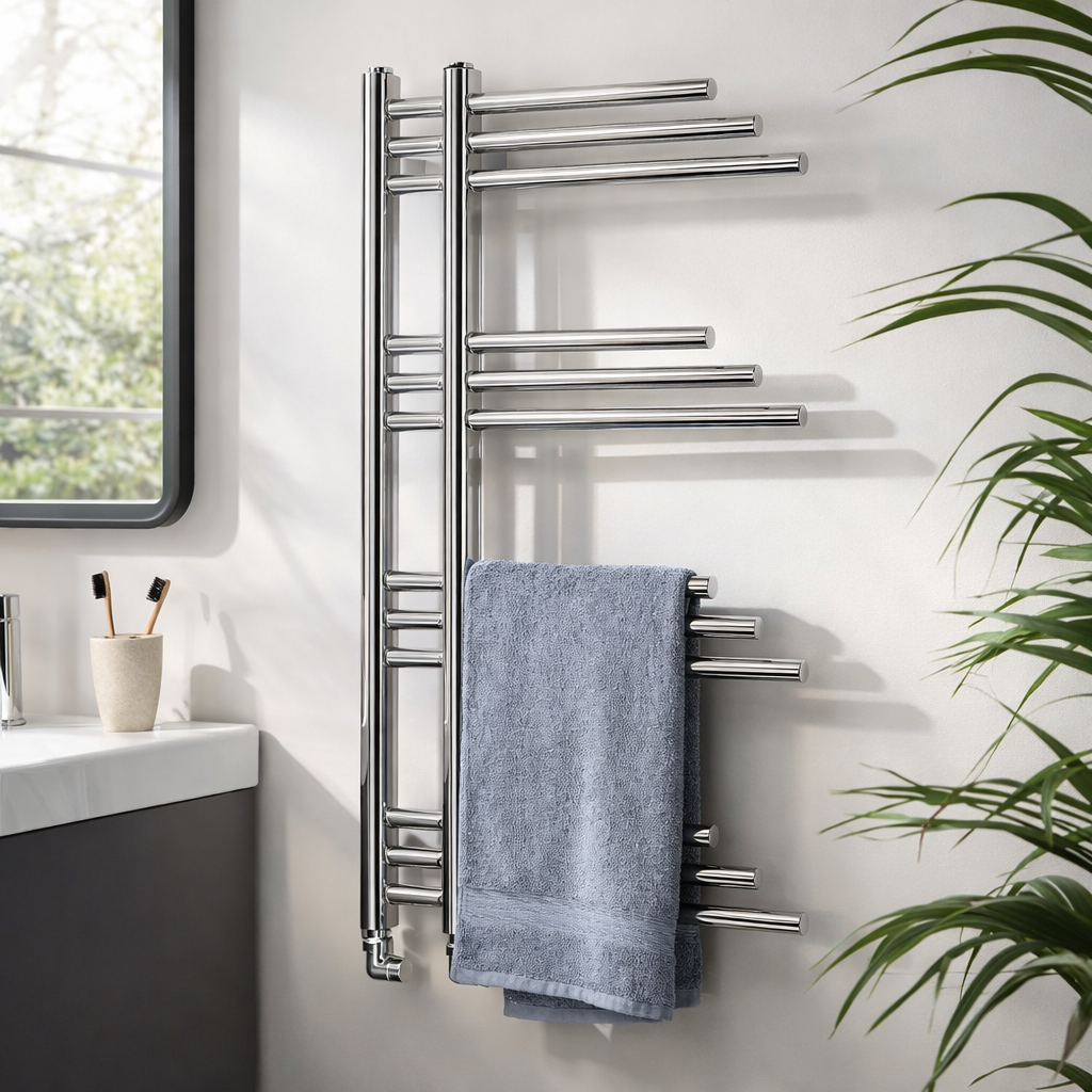 New York Design Radiator 500mm x 900mm - Chrome - JFK - JFK 2