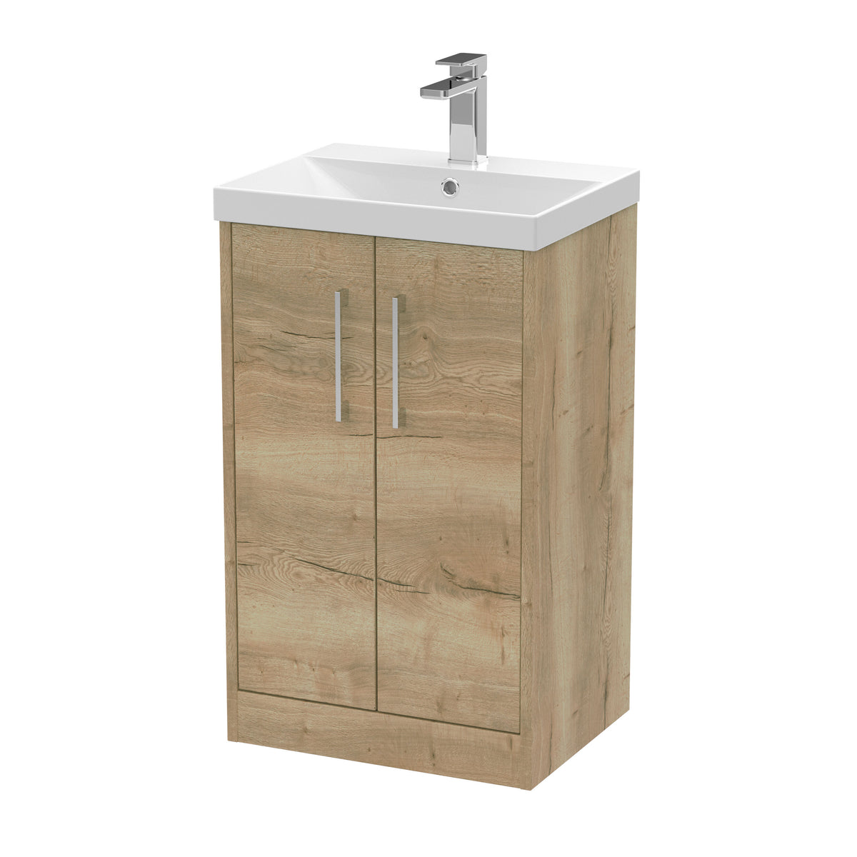 Hudson Reed Juno 500mm 2 Door Floor Standing Vanity Unit With Thin Edge Basin