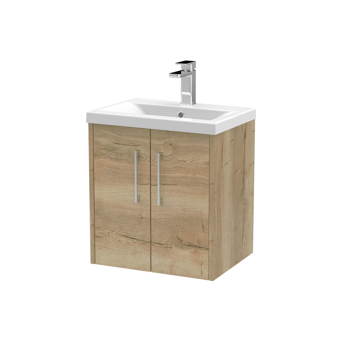 Hudson Reed Juno 500mm 2 Door Wall Hung Vanity Unit With Mid-Edge Basin