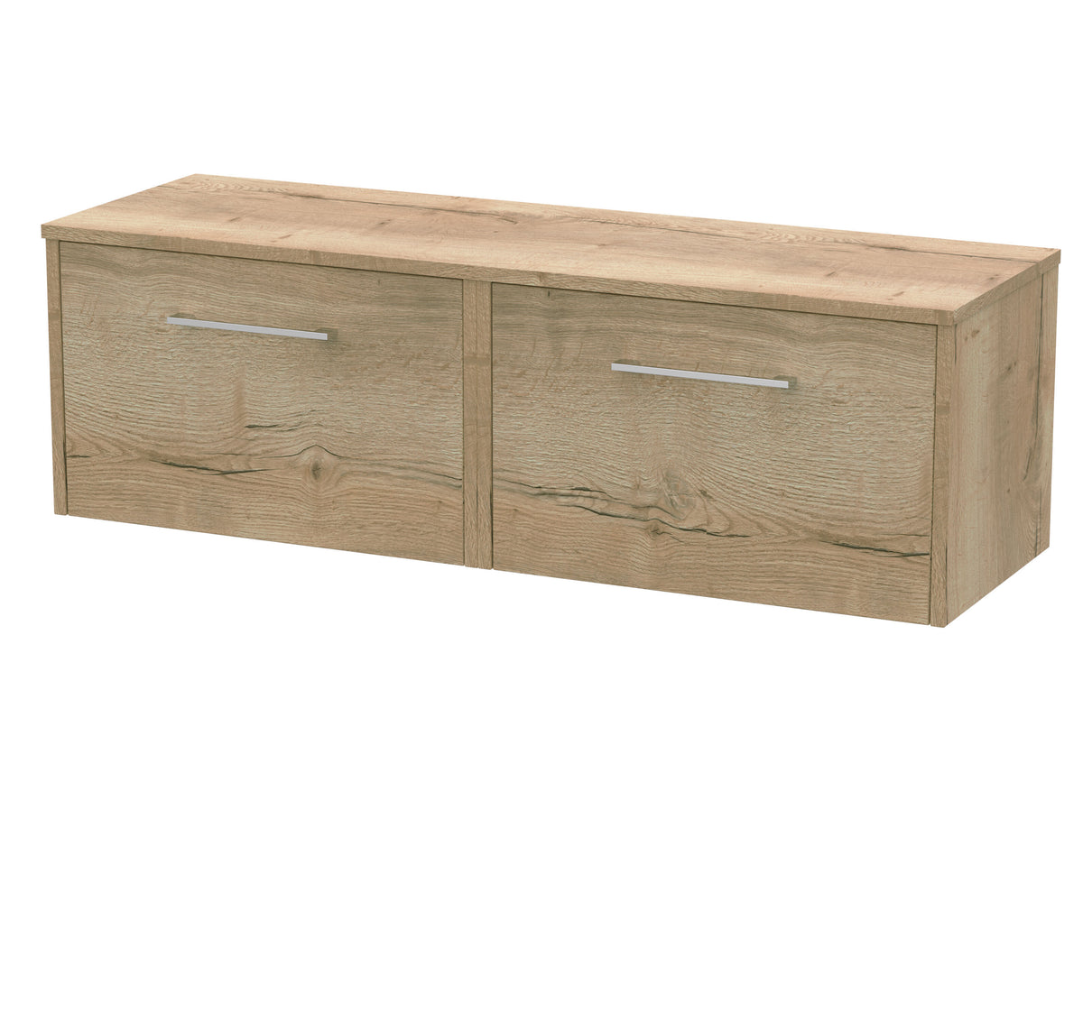 Hudson Reed Juno 1200mm 2 Drawer Wall Hung Vanity Unit With Co-ordinating Worktop