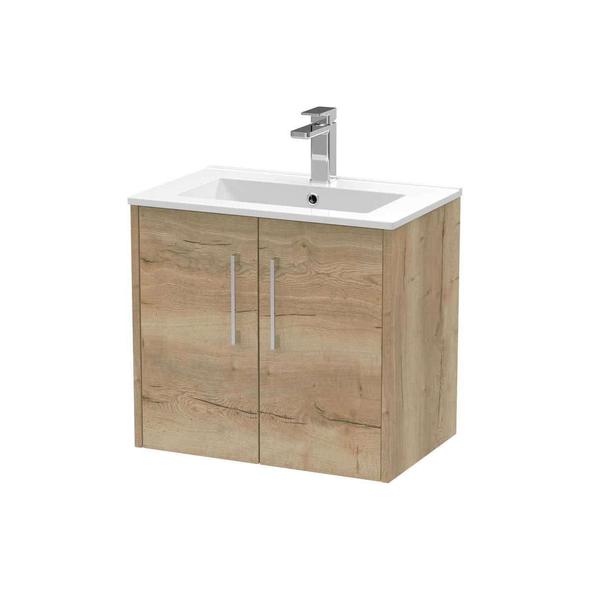 Hudson Reed Juno 600mm 2 Door Wall Hung Vanity Unit With Minimalist Basin